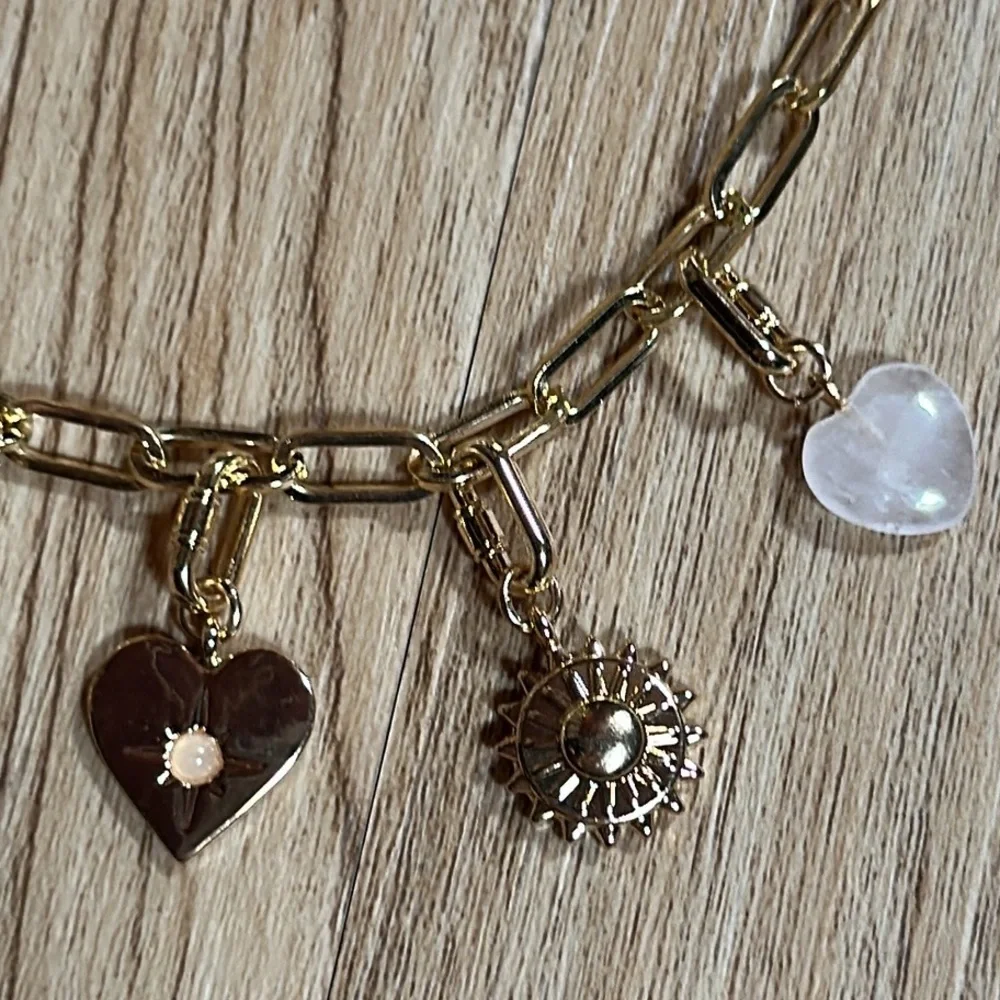 Universal Thread Gold Charm Necklace - Picture 5 of 9